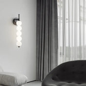 Applique murale à 5 globes en verre doré et noir — vue 4