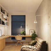 Applique murale abat-jour conique blanche en acier E14 — vue 10