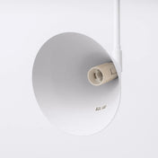 Applique murale abat-jour conique blanche en acier E14 — vue 4