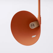Applique murale abat-jour conique rouge ocre en acier E14 — vue 4