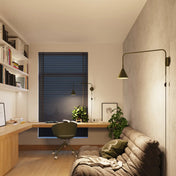 Applique murale abat-jour conique vert olive en acier E14 — vue 10
