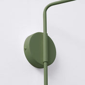 Applique murale abat-jour conique vert olive en acier E14 — vue 5