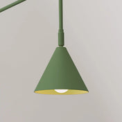 Applique murale abat-jour conique vert olive en acier E14 — vue 6