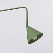 Applique murale abat-jour conique vert olive en acier E14 — vue 7