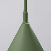 Applique murale abat-jour conique vert olive en acier E14 — vue 8