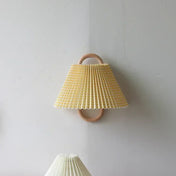 Applique murale abat-jour plissé en tissu scandinave — vue 2