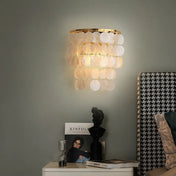 Applique murale art déco dorée et argentée à dégradé — vue 1