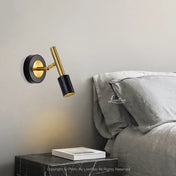 Applique murale art déco en aluminium noir et doré — vue 8