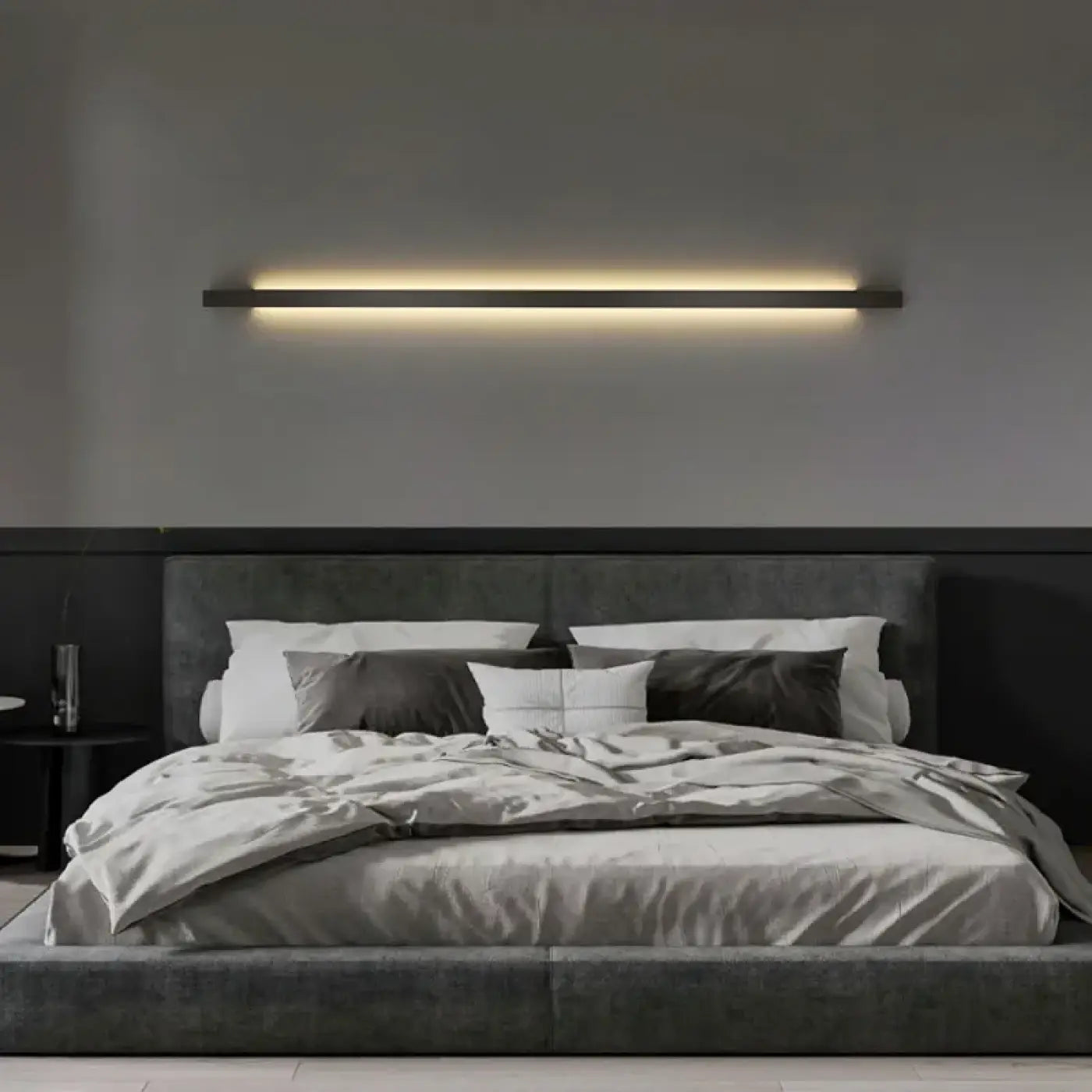 Applique murale barre LED noire intensité réglable — vue 9