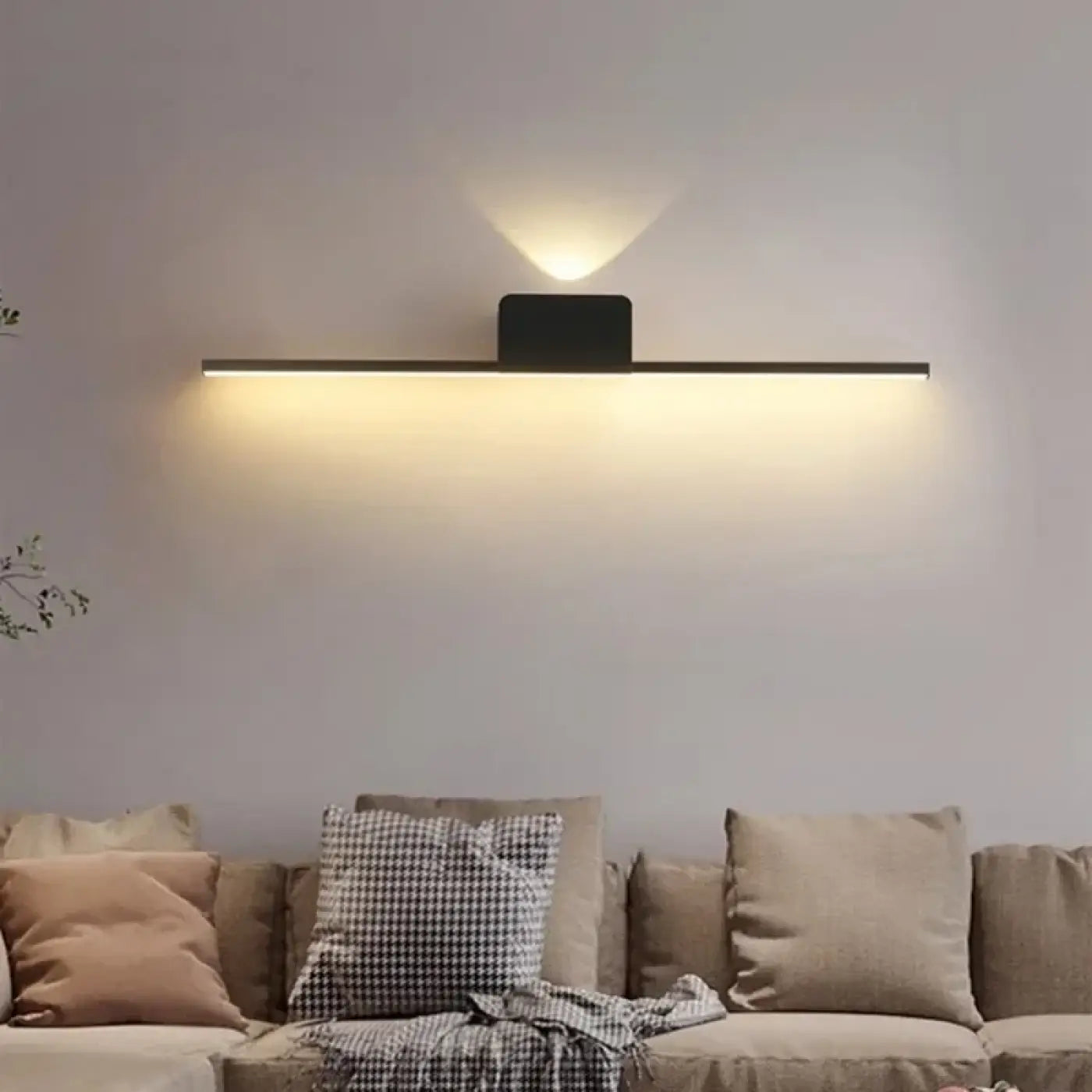 Applique murale barre LED noire pour miroir 40 ou — vue 2
