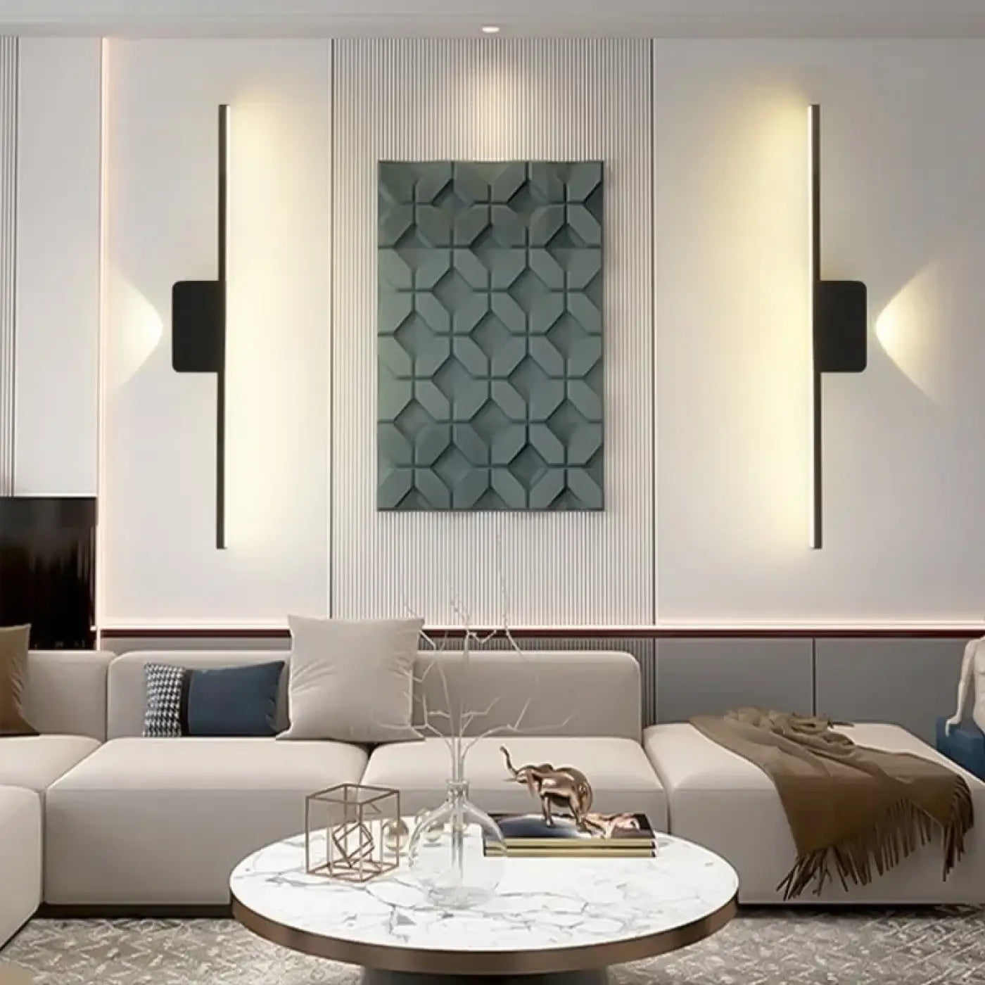 Applique murale barre LED noire pour miroir 40 ou — vue 5