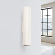 Applique murale beige cannelée en aluminium LED — vue 2