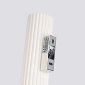 Applique murale beige cannelée en aluminium LED — vue 3