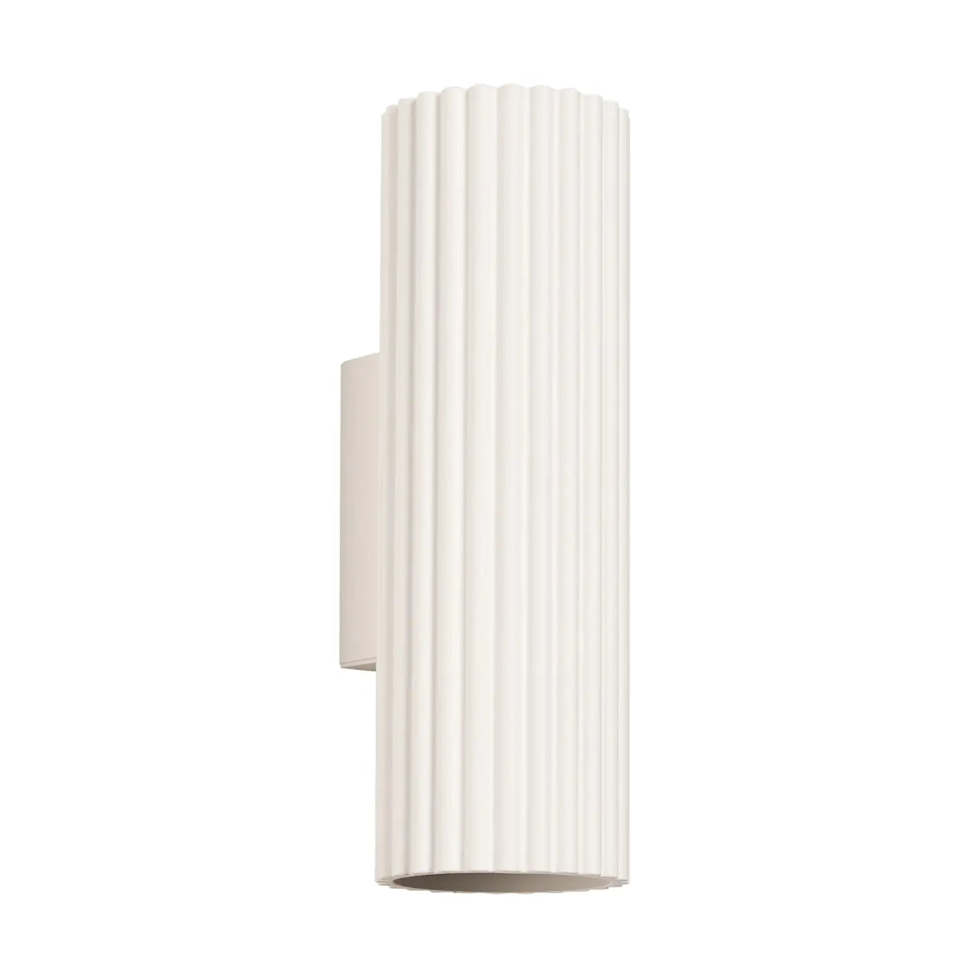 Applique murale beige cannelée LED double faisceau — vue 6