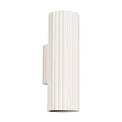 Applique murale beige cannelée LED double faisceau — vue 6