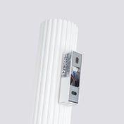Applique murale blanche cannelée LED double faisceau — vue 3