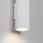 Applique murale blanche cannelée LED double faisceau — vue 4