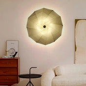 Applique murale blanche design origami en aluminium — vue 1