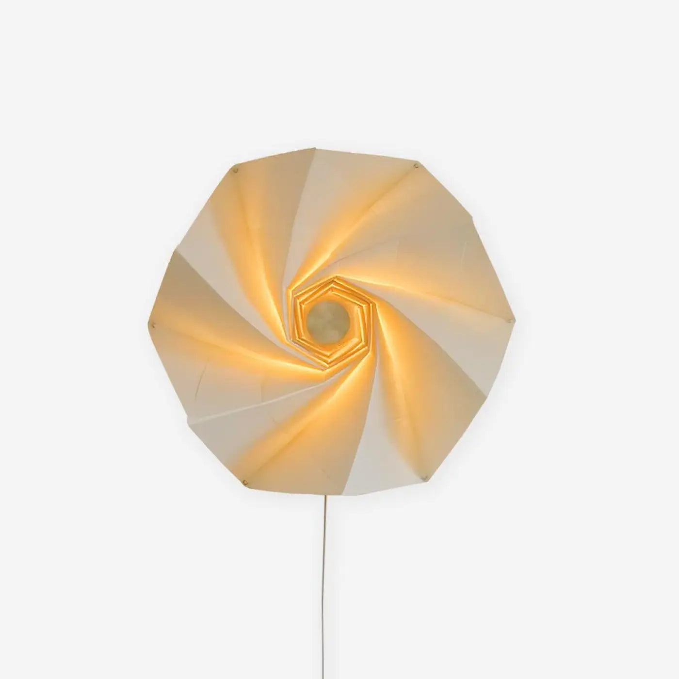 Applique murale blanche design origami en aluminium — vue 4