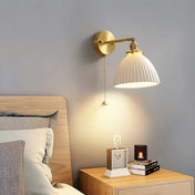 Applique murale blanche et dorée style vintage E27 — vue 2