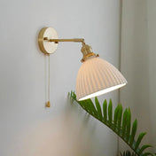 Applique murale blanche et dorée style vintage E27 — vue 3