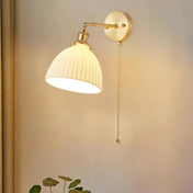 Applique murale blanche et dorée style vintage E27 — vue 5