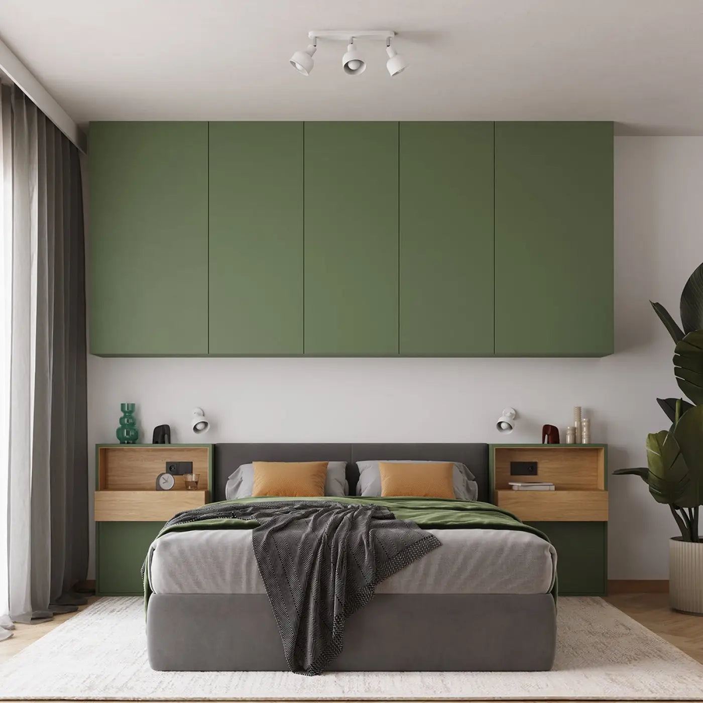 Applique murale blanche LED style industriel orientable — vue 10