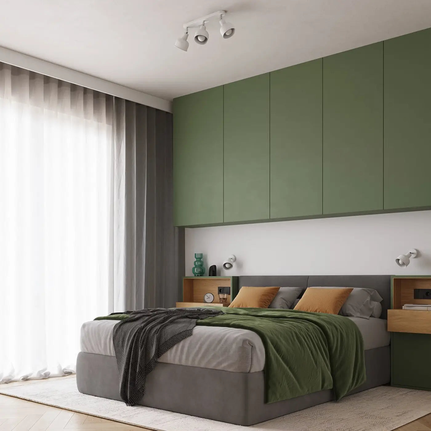 Applique murale blanche LED style industriel orientable — vue 12