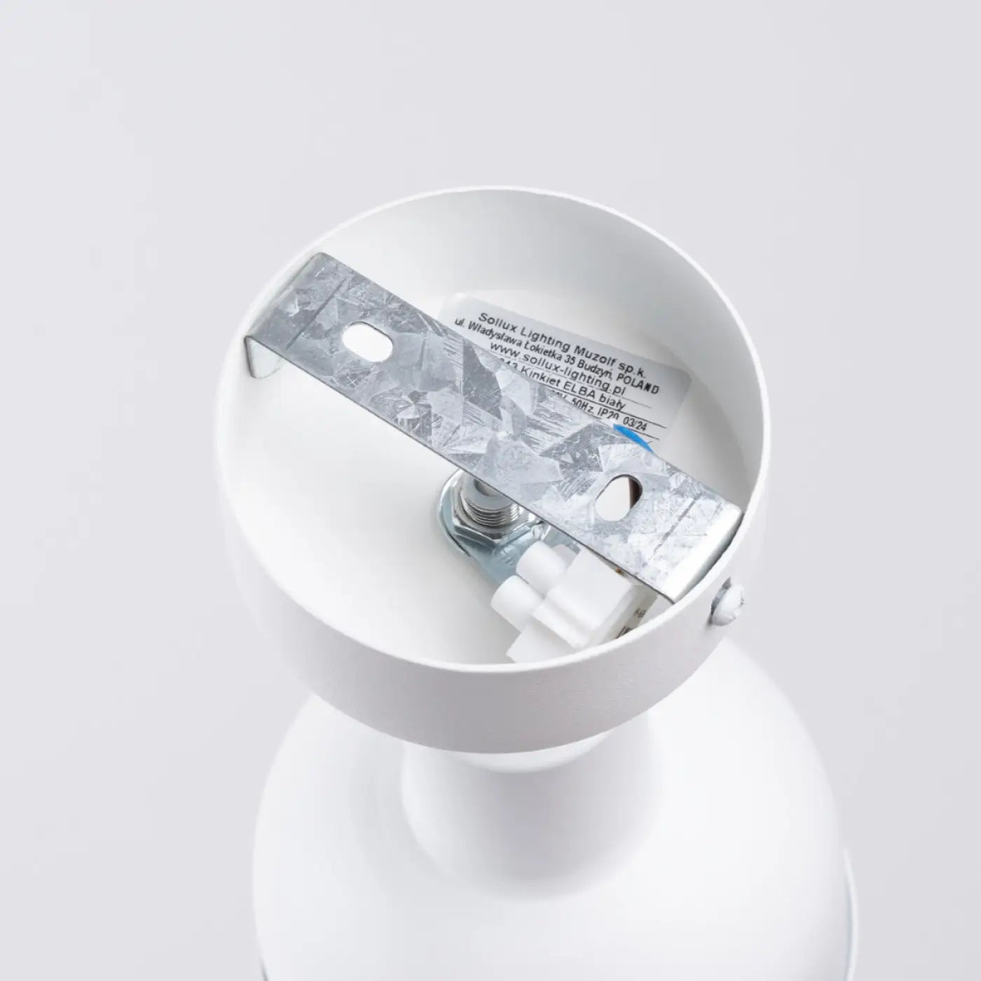Applique murale blanche LED style industriel orientable — vue 5
