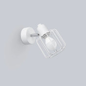 Applique murale blanche spot et grille en métal 4000K — vue 2