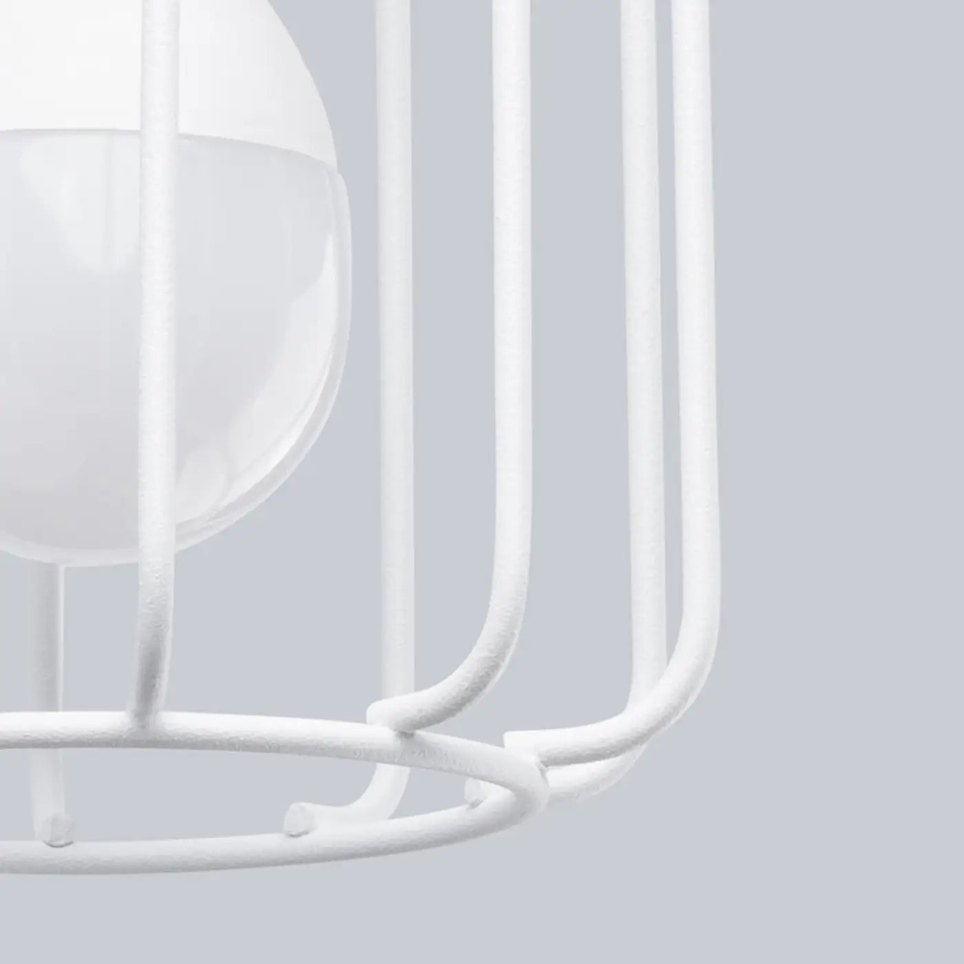 Applique murale blanche spot et grille en métal 4000K — vue 3