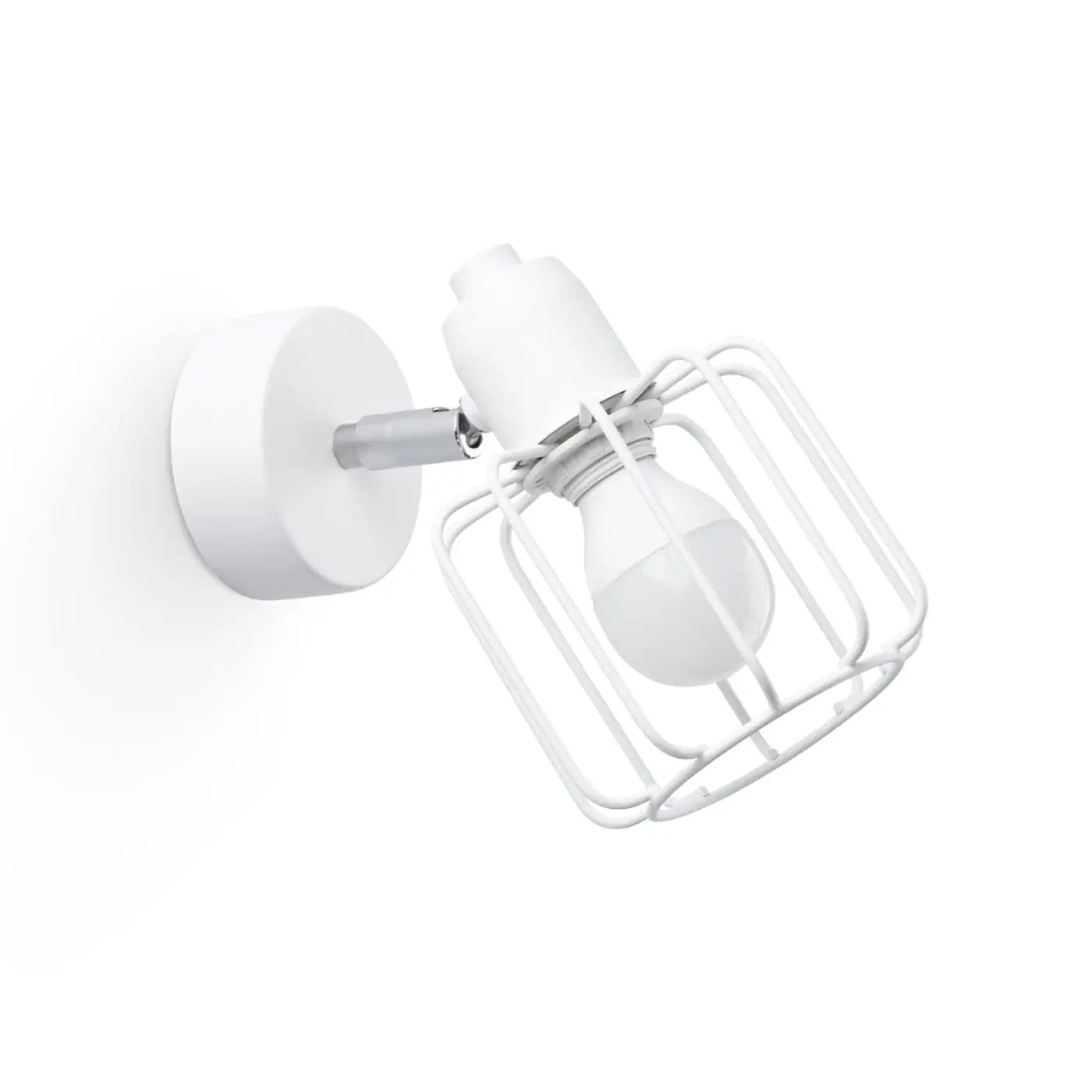 Applique murale blanche spot et grille en métal 4000K — vue 4