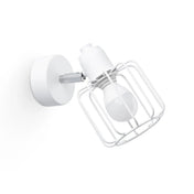Applique murale blanche spot et grille en métal 4000K — vue 4