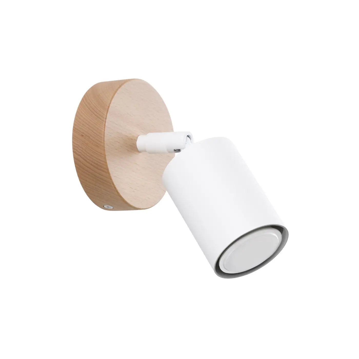 Applique murale bois et métal avec spot blanc moderne — vue 4