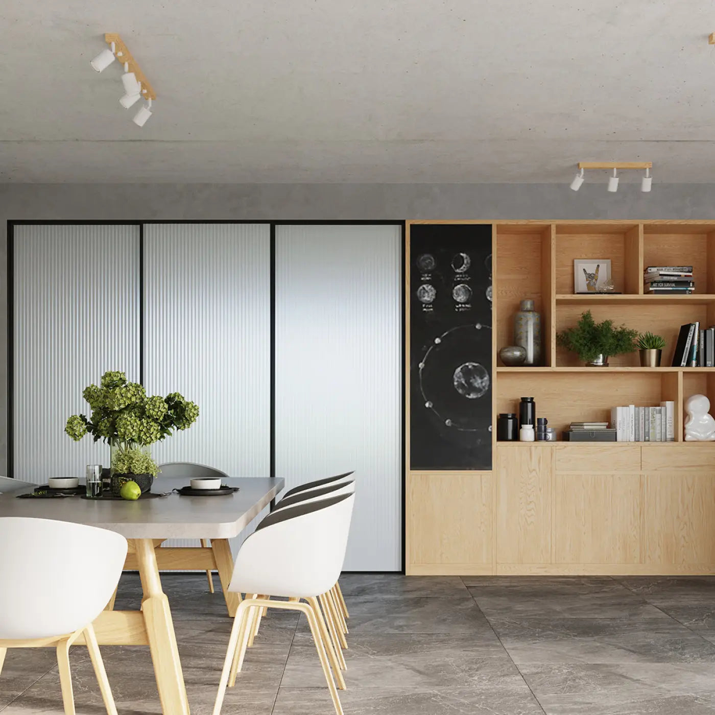 Applique murale bois et métal avec spot blanc moderne — vue 6