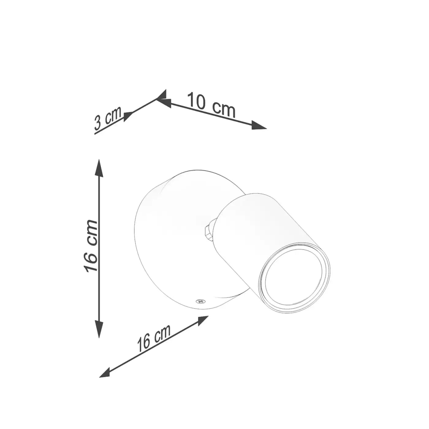 Applique murale bois et métal avec spot blanc moderne — vue 8