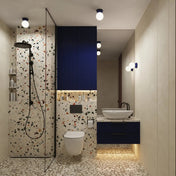 Applique murale boule céramique bleu ultramarine IP44 — vue 10