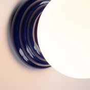 Applique murale boule céramique bleu ultramarine IP44 — vue 3