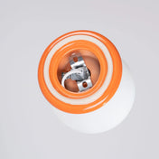 Applique murale boule céramique orange opaline IP44 — vue 6
