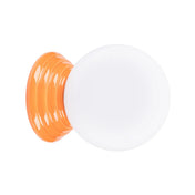 Applique murale boule céramique orange opaline IP44 — vue 8