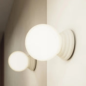 Applique murale boule en céramique beige minimaliste — vue 11
