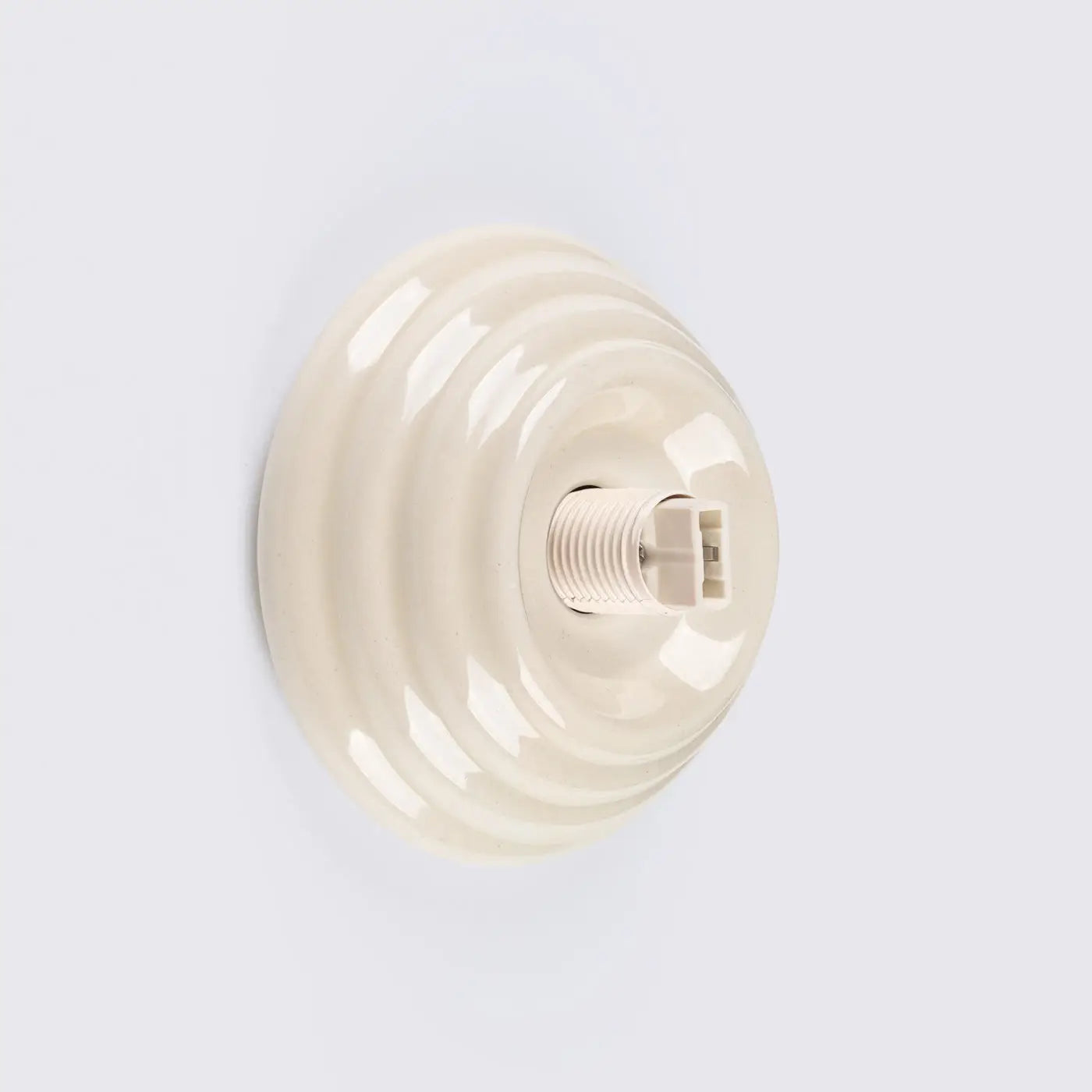 Applique murale boule en céramique beige minimaliste — vue 5