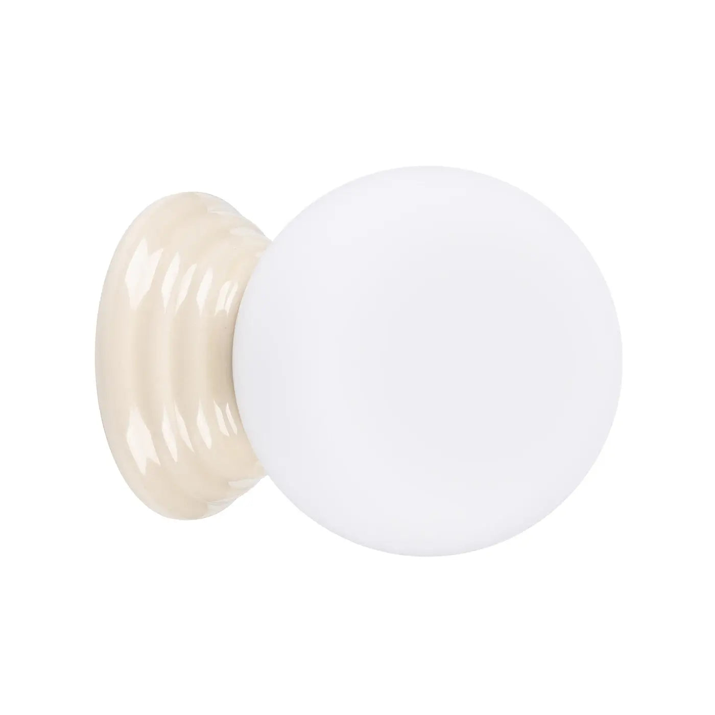 Applique murale boule en céramique beige minimaliste — vue 8