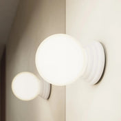 Applique murale boule opaline blanche céramique G9 — vue 11