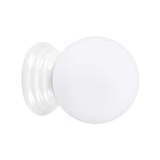 Applique murale boule opaline blanche céramique G9 — vue 3