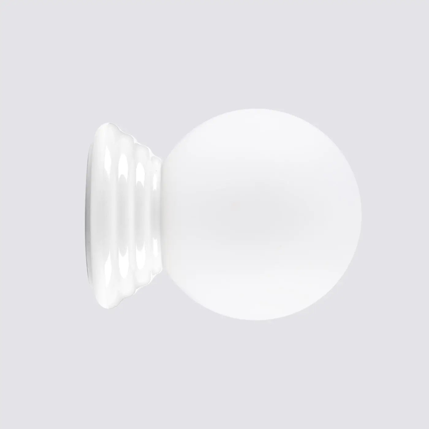 Applique murale boule opaline blanche céramique G9 — vue 5