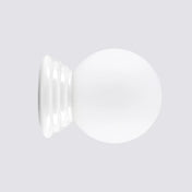 Applique murale boule opaline blanche céramique G9 — vue 5