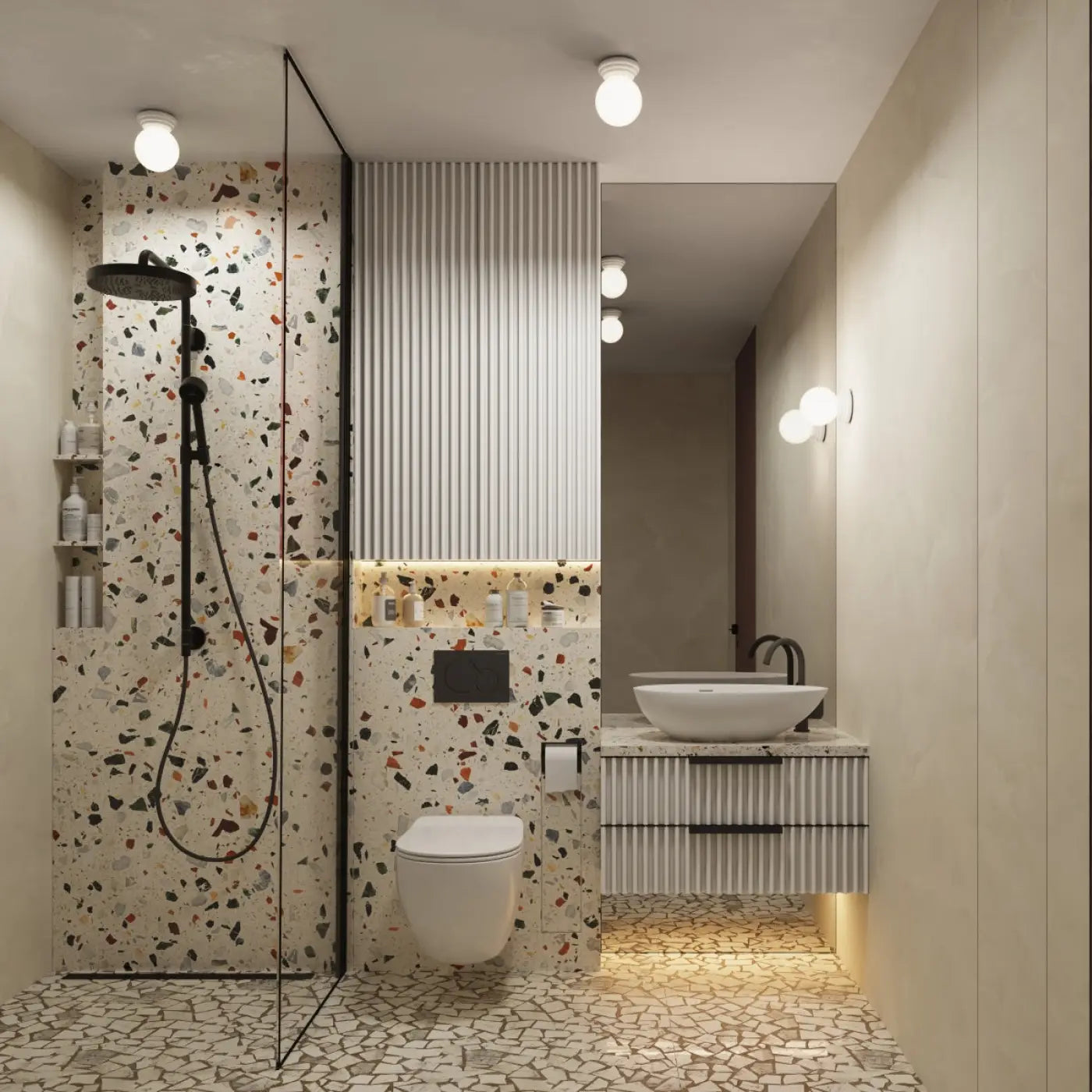 Applique murale boule opaline blanche céramique G9 — vue 9