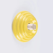 Applique murale boule opaline jaune céramique IP44 — vue 5