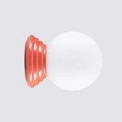 Applique murale boule opaline peach céramique IP44 — vue 4